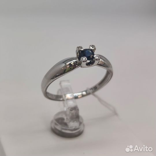 Кольцо золото 585 с сапфиром