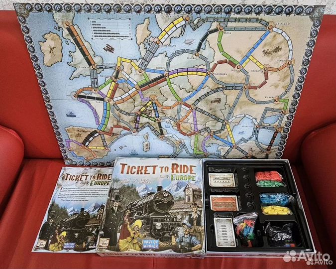 Настольная игра Ticket to Ride: Европа новая англ