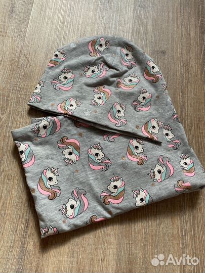 Комплект шапка и снуд