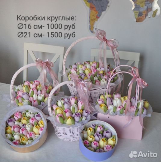 Цветы из зефира. Подарок на 8 Марта