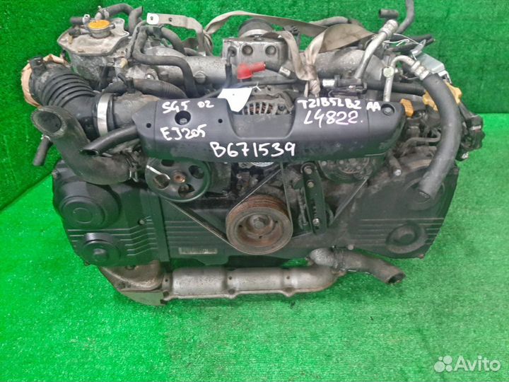 Двигатель subaru forester SG5 2002 EJ205 (B671539)