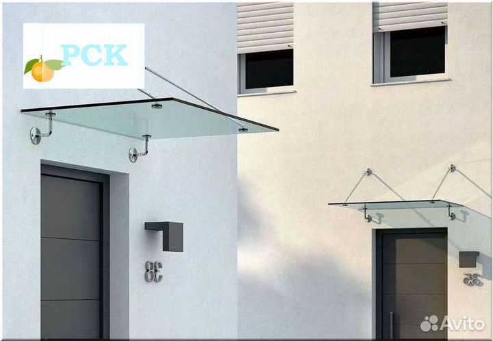 Стеклянный козырек