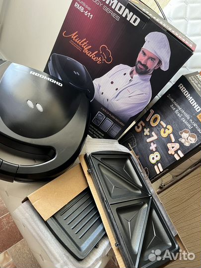 Мультипекарь вафельница redmond rmb-611 + панели