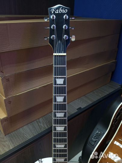 Гитара электро Fabio Les Paul новая белая