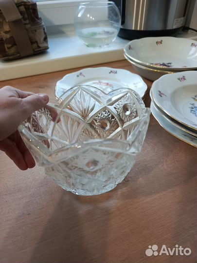 Посуда хрусталь, фарфор