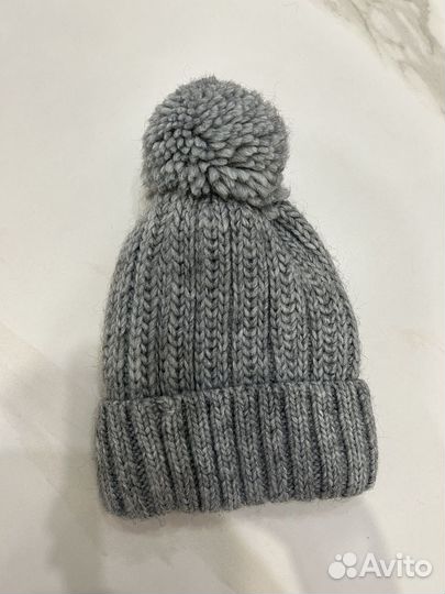 Шапка вязаная на флисе 52