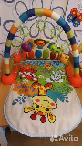 Развивающий коврик с пианино Жирафики