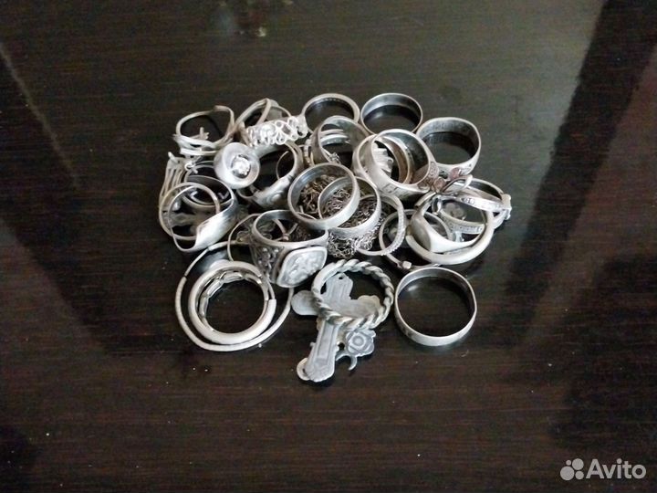 Кольцо серебро 925 лом