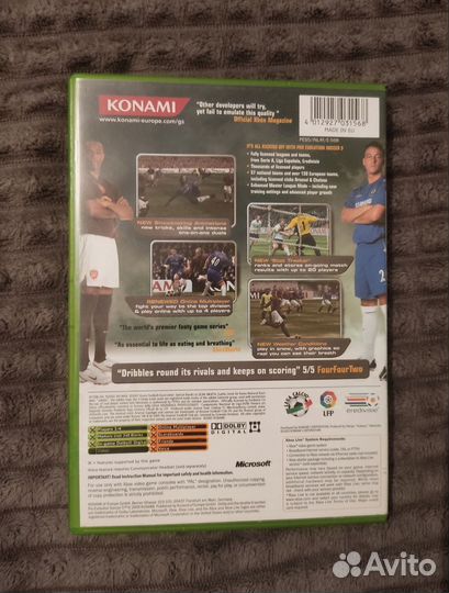 Диск с игрой PES 5 для Xbox Original