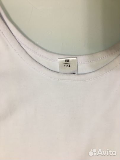 Купальник гимнастический белый р. 128-134