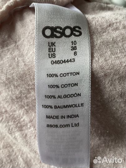 Сарафан платье ASOS бохо розовый длинный макси