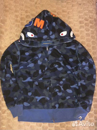 Bape shark zip hoodie