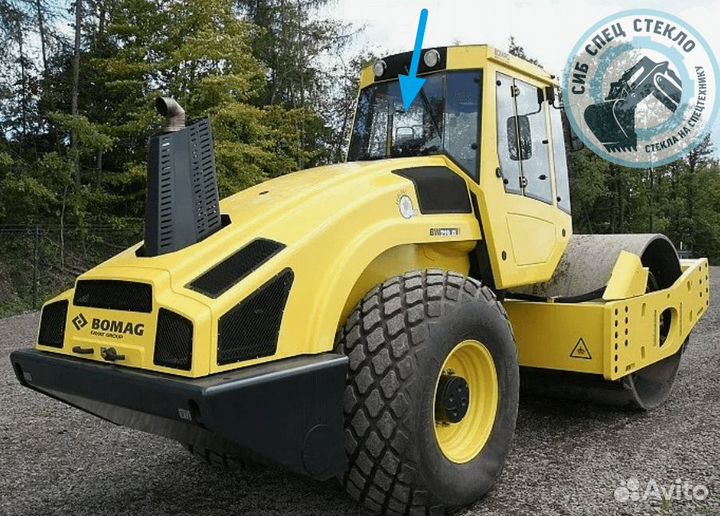 Стекло заднее на Каток Bomag Bw 219 D