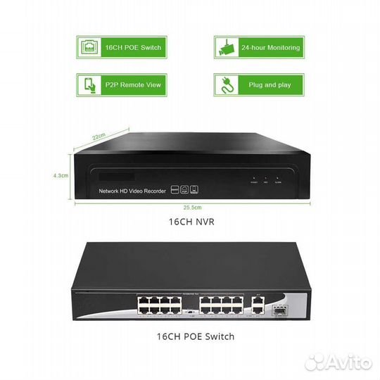 Комплект видеонаблюдения Craftsman 16 камер 2MP