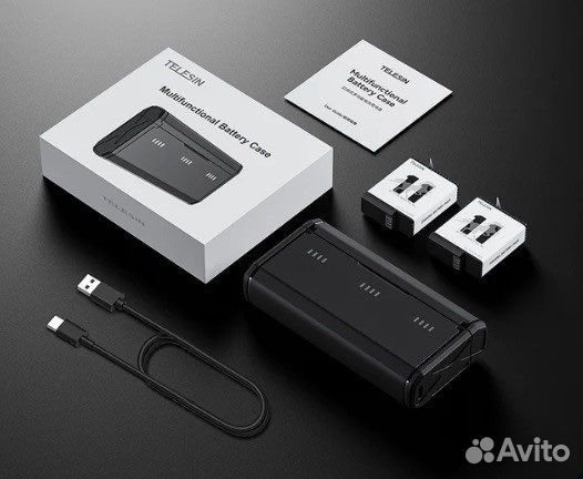 Зарядное устройство + 2 акб Stamina GoPro 9/10/11