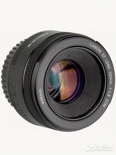 Объектив портретный Canon EF 50mm 1.8 stm