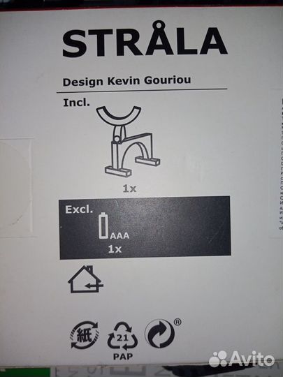 Светодиодное настольное украшение Строла икеа