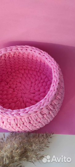 Трикотажные корзинки