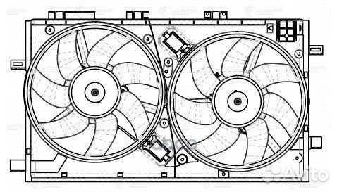 Вентилятор радиатора двигателя LFK2104 luzar