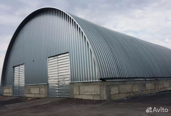 Строительство гаража склада ангара из сэндвич пане