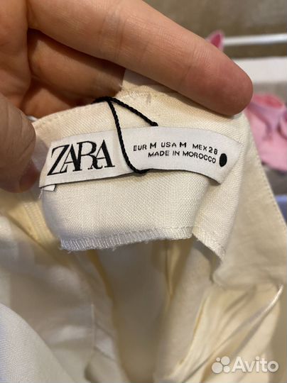 Платье сарафан zara лён