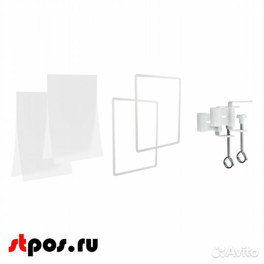 2 струбцины + рамки А3 белые + карманы-протекторы