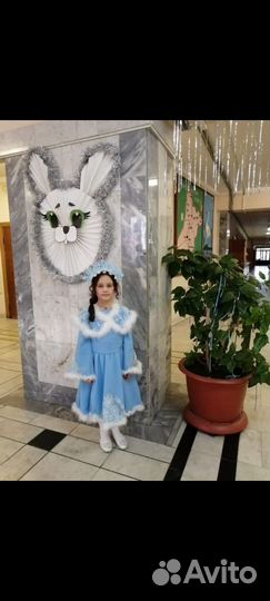 Новогодний костюм для девочки снегурочка