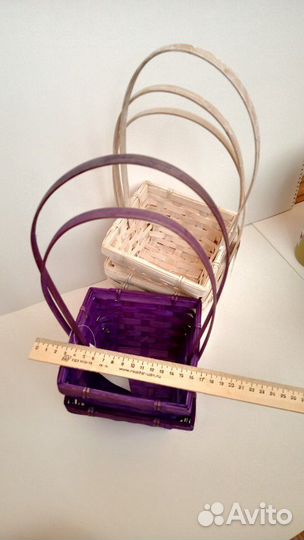 Корзины бамбуковые и из лозы