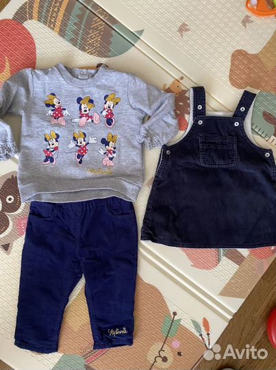 Вещи пакетом для девочки 74-86