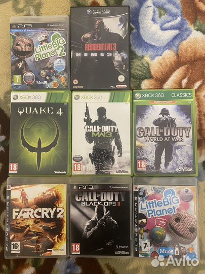 Игры ps3 Xbox 360 Gamecube
