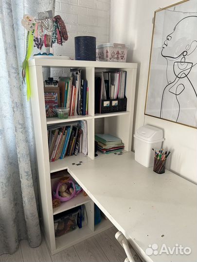 Стеллаж IKEA со столом