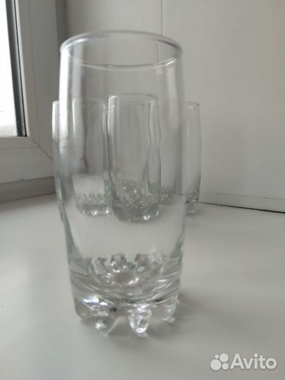Стакан высокий набор 5 штук стекло