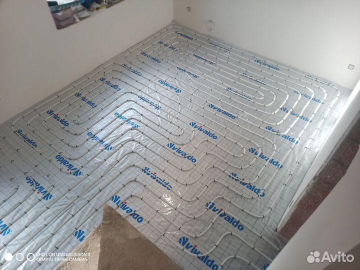 Монтаж отопления, водоснабжения, тёплый пол