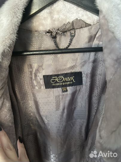 Шуба норковая с мутоном