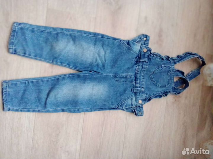 Джинсовый комбинезон для девочки 86