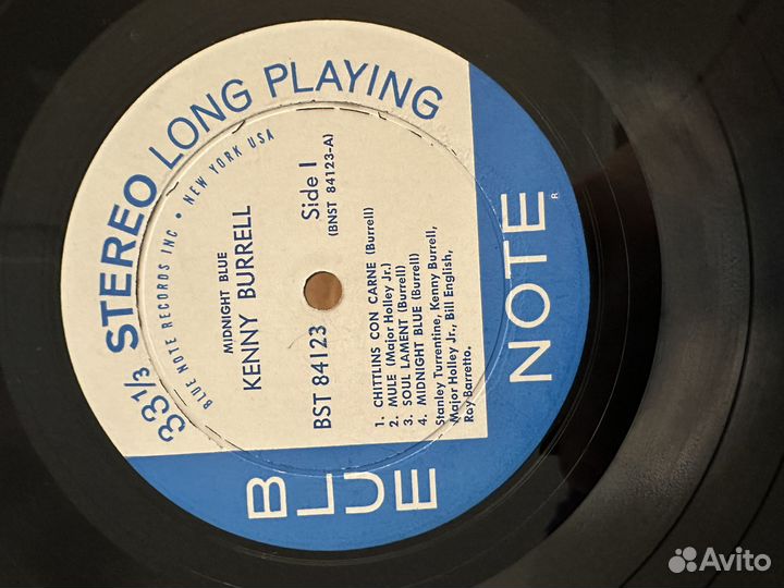 Kenny Burrell Midnight Blue, US 1st pressing, EX