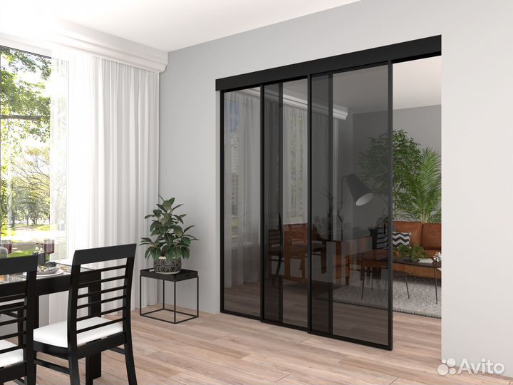 Межкомнатные перегородки из алюминия