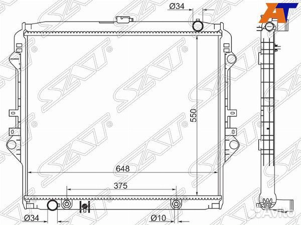 Радиатор toyota fortuner 15, toyota fortuner 15, t