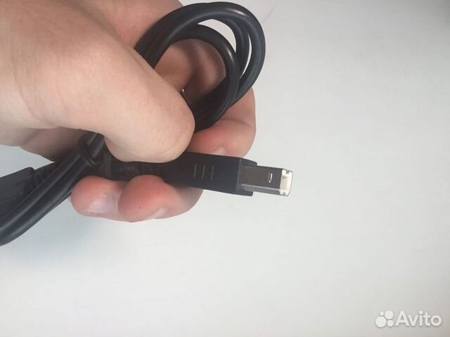 USB кабель A-B черный