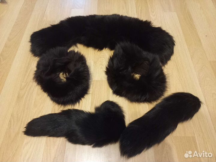 Воротники песец и норка