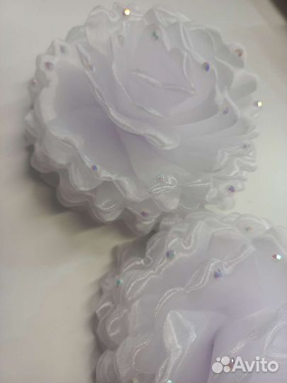 Банты белые на 1е сентября, на праздник, новые