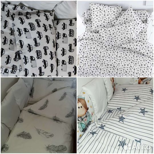 Детское постельное белье в кроватку комплект новое