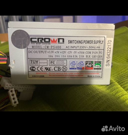 Блок питания crown