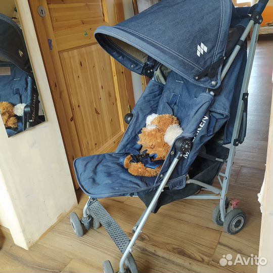 Коляска трость maclaren quest Denim. Джинс