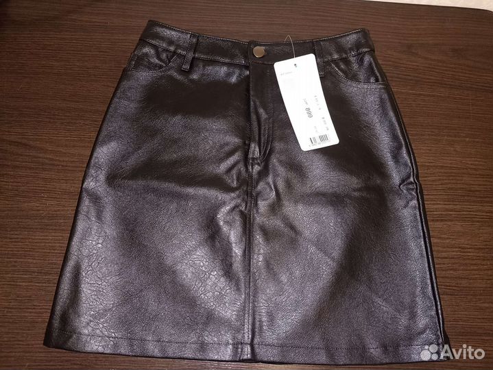 Юбка искуственная кожа