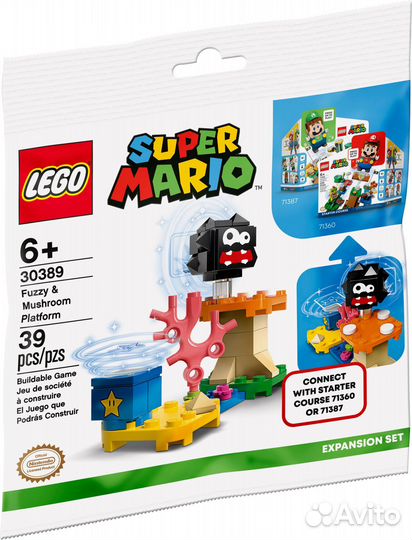 Lego Super Mario 30389 Лохматик и гриб-платформа
