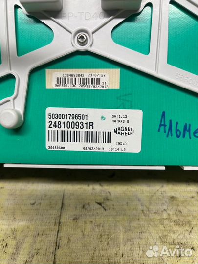 Щиток приборов Nissan Almera G15 K4M 2013