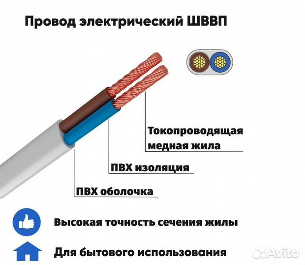 Удлинитель силовой на смотке 30 метров пвс 2х1,5 м