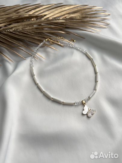 Чокер из перламутра 