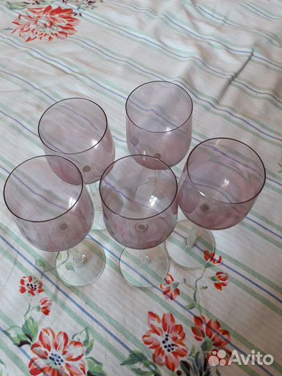 Калининские бокалы винтаж высота 18см
